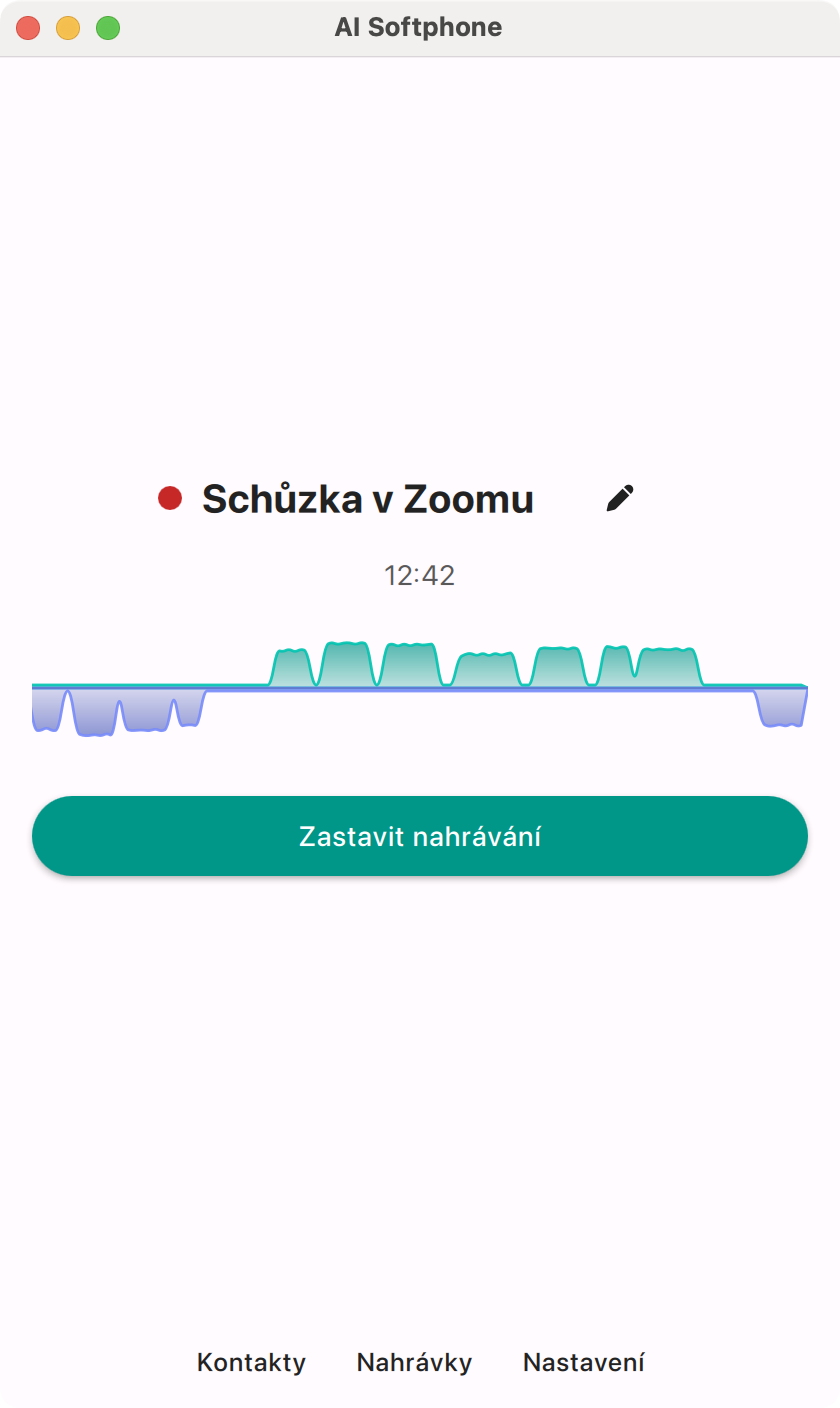 Nahrávání schůzky